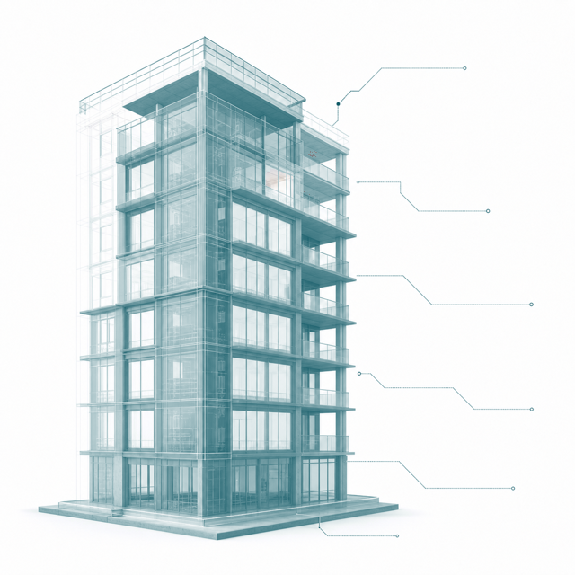 Registro digital del edificio para la entrega y la explotación